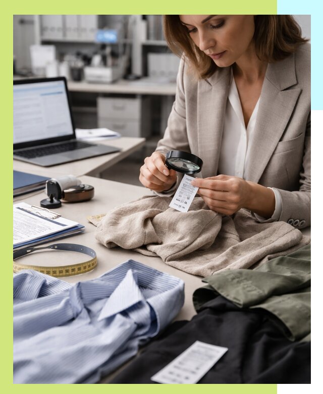 Сертификация одежды и текстиля в Зеленодольске, быстрая экспертиза