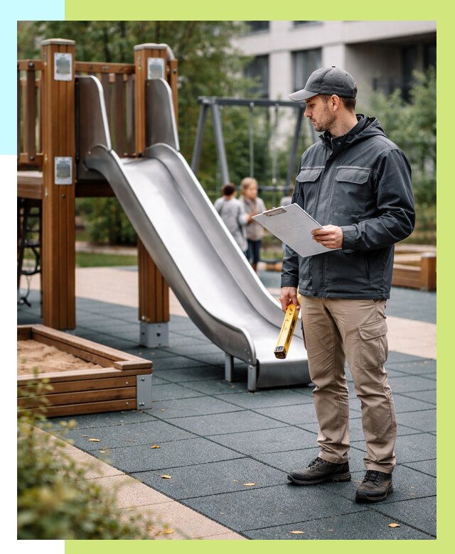 Сертификация детских площадок в Зеленодольске от 25875 р. | Алешин-Злн