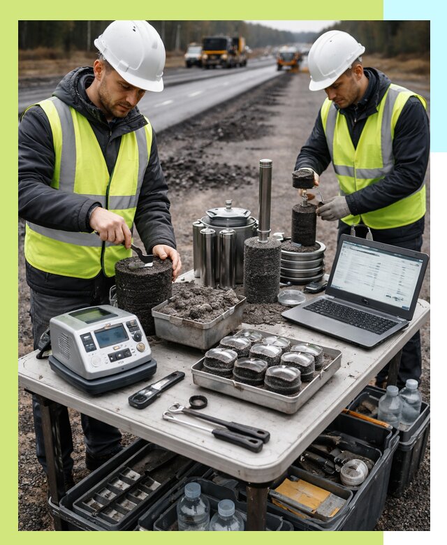 Сертификация асфальта: испытания и подтверждение в Зеленодольске