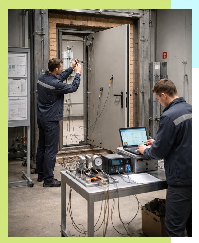 Сертификация противопожарных дверей в Зеленодольске по ГОСТ и ТР