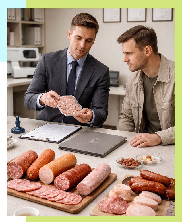 Сертификация колбасных изделий в Зеленодольске от 7763 р. | Алешин-Злн