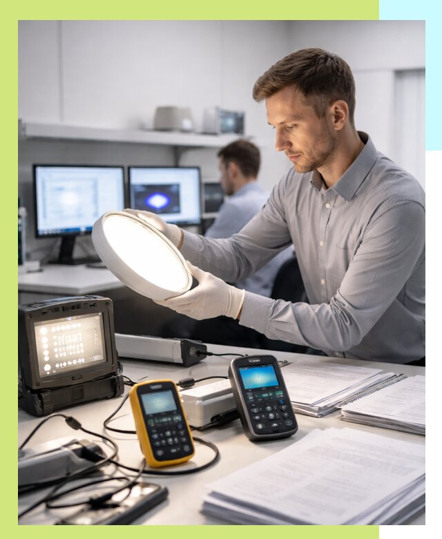 Сертификация светильников в Зеленодольске: испытания и оформление