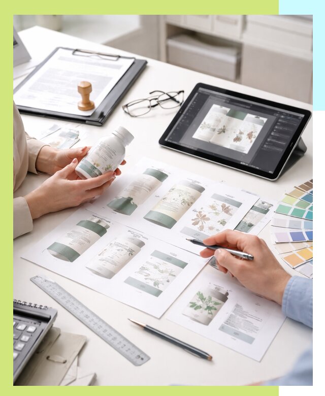 Профессиональная разработка дизайна и текста этикетки продукции в Зеленодольске