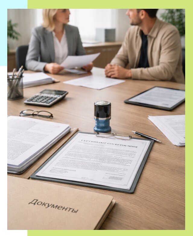 Сертификат соответствия на продукцию в Зеленодольске от 15525 р.|Алешин-Злн