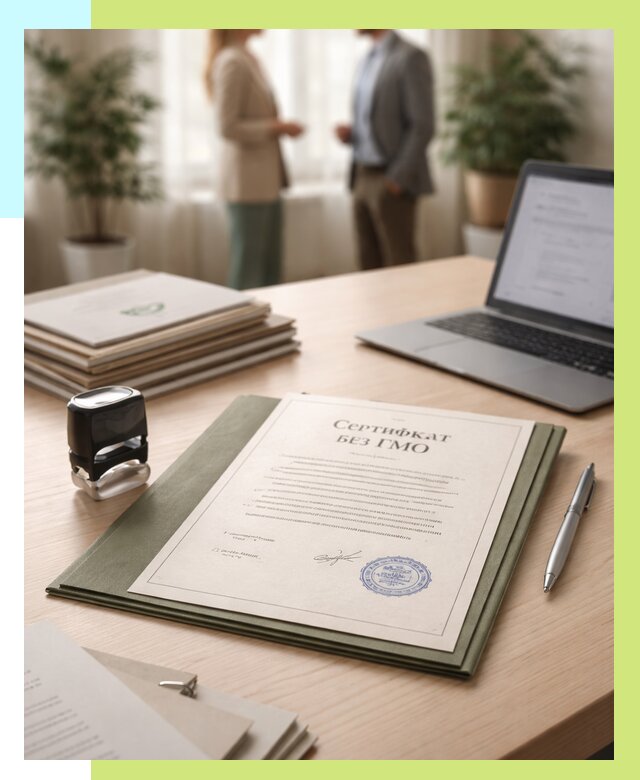 Сертификат без ГМО в Зеленодольске от 7763 р. оформить срочно Алешин-Злн