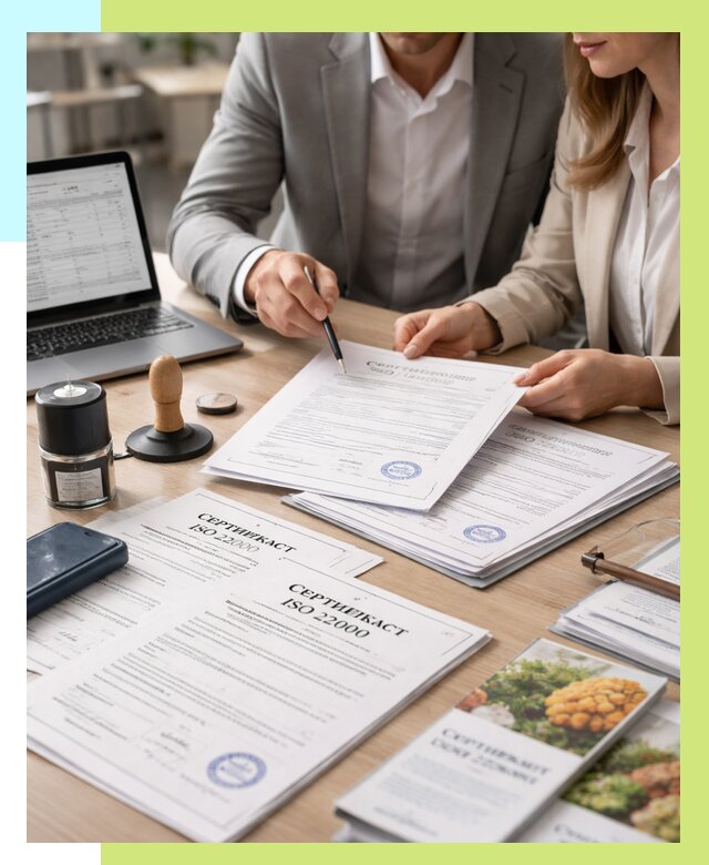 Сертификат ISO 22000 в Зеленодольске от 41400 р. под ключ | Алешин-Злн