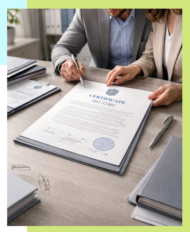 Сертификат ISO 22301 в Зеленодольске от 46575 р. | Алешин-Злн срочно